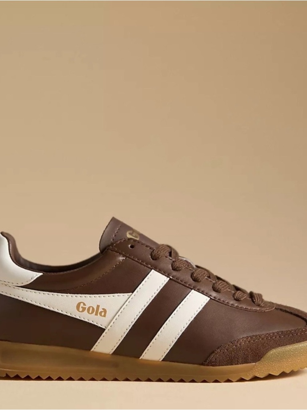 Gola Brown and White Trainers